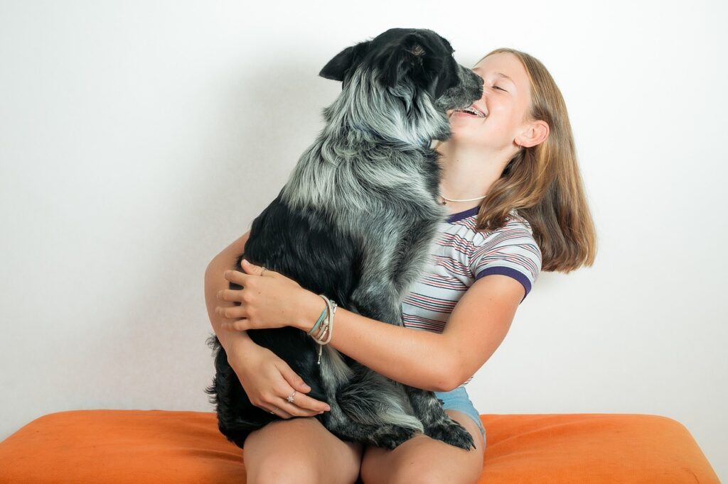 Amour chien humain