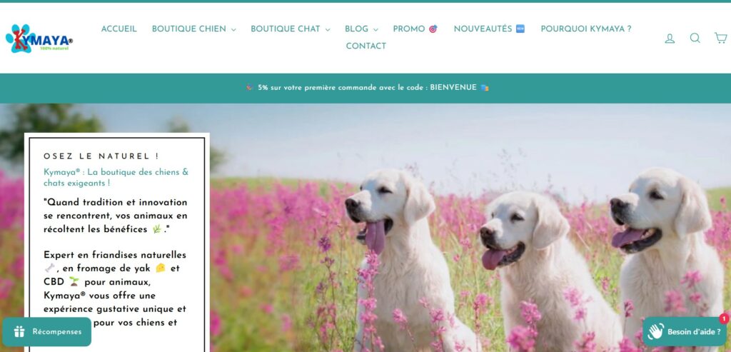 Site web Kymaya